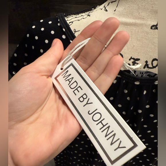 NWT Made By Johnny | Polka Dot Top - Picture 2 of 6